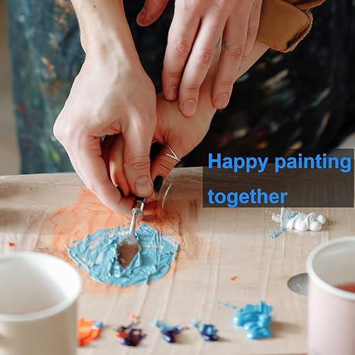 Miniatura 4 de Juego de cuchillos de pintura para aceite, pintura acrílica, decoración de pasteles, cuchillo de paleta de acero inoxidable, espátula de arte para