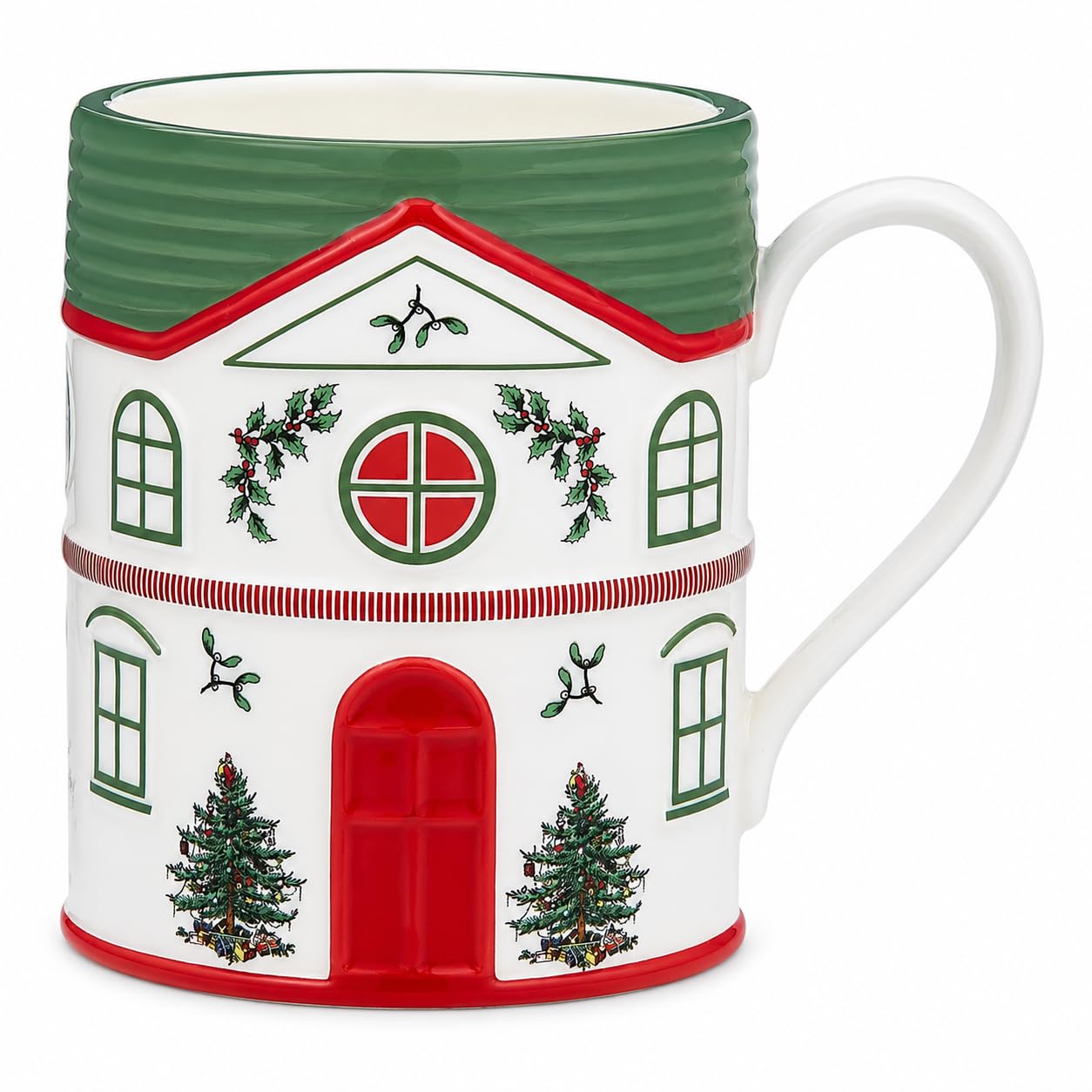Morris & Co Spode Christmas Tree Village Green Mug