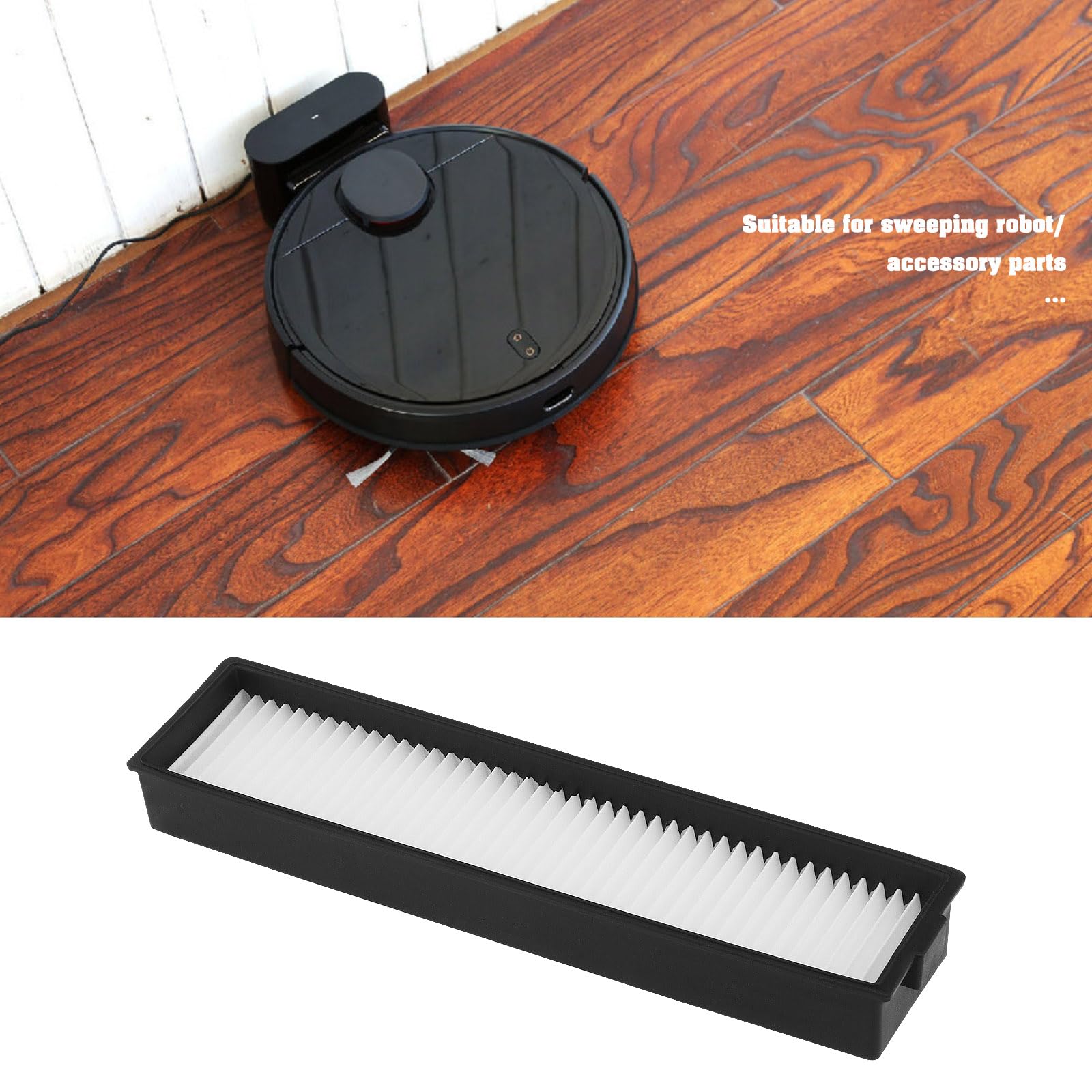Filtro De Aspiradora Compatible Con LG Hom Bot VR6270LVM VR65710 VR6260LVM VR63455LV 183x21x43mm