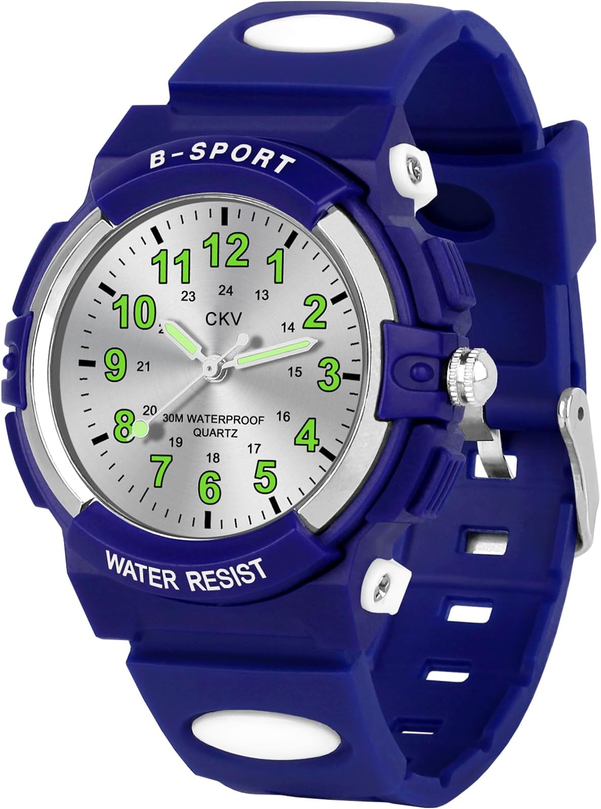 Kids Watch for Boys Girls Ages 5-12, Waterproof Time Teacher Easy to Read Analog Sport Outdoor Children Watches with Soft Band for Kids