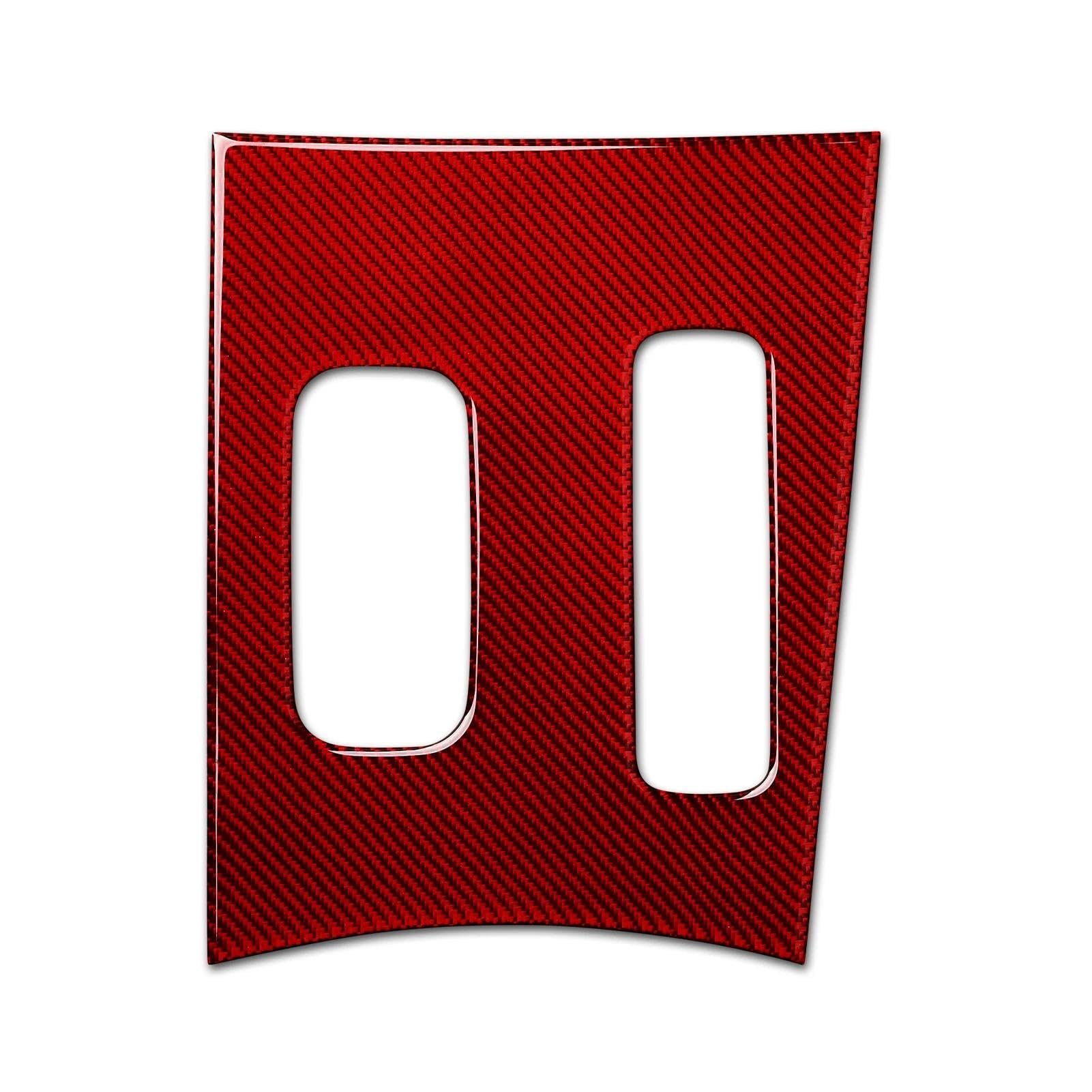 Car Interior Mouldings for Chrysler 300 2011 2012 2013 2014 Center Console Gear Shift Panel Interior Sticker(B RED)
