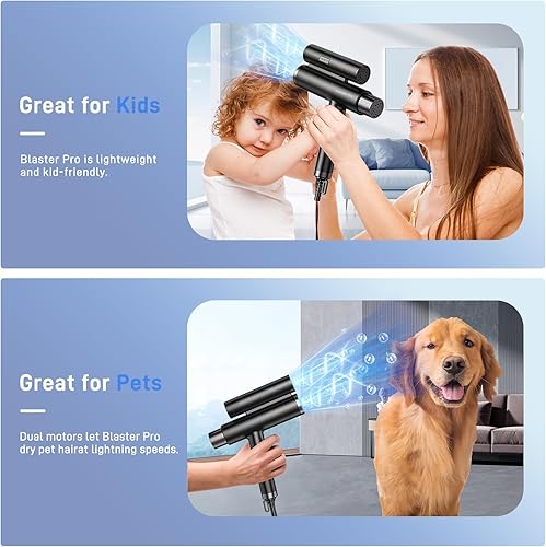 Miniatura 5 de Hurricane Pro - Secador de pelo profesional, único motor sin escobillas dual de 216,000 rpm, secador iónico para salón y uso doméstico, compacto,