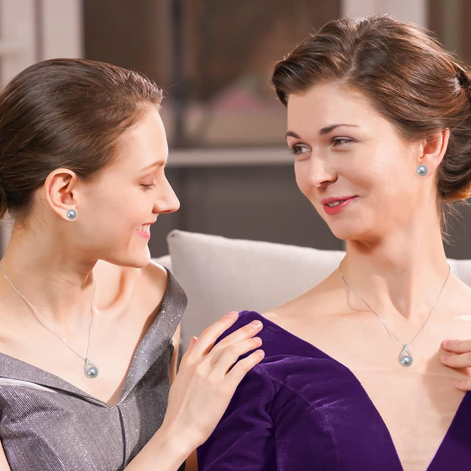 perlenkette Schmuck Weihnachten Geschenk Muttertags Mama Geschenk Valentinstag Jubiläum Hochzeit Geburtstag Frau Freundin