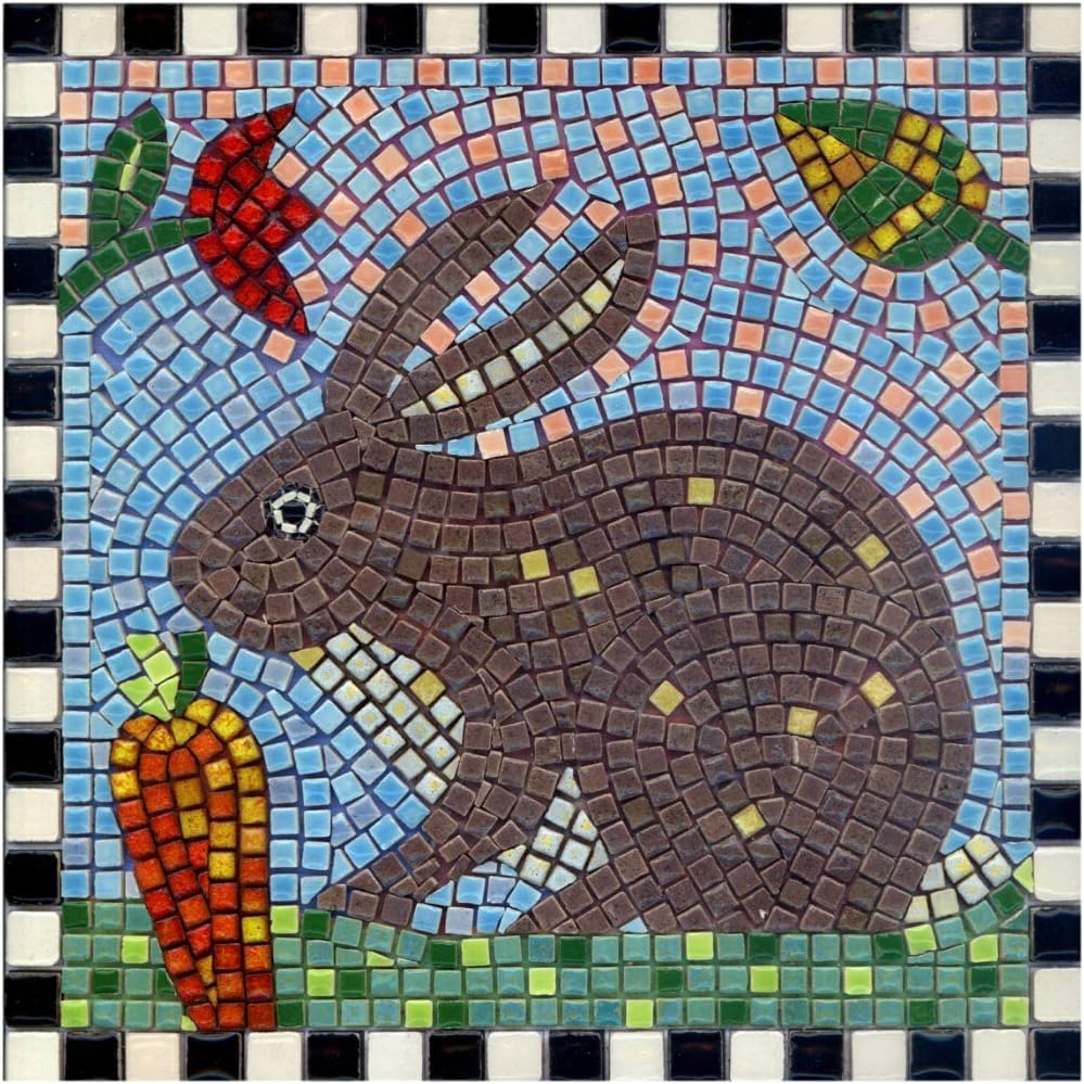 Mosaic Art Kit 7'' or 20cm Square DIY Rabbit