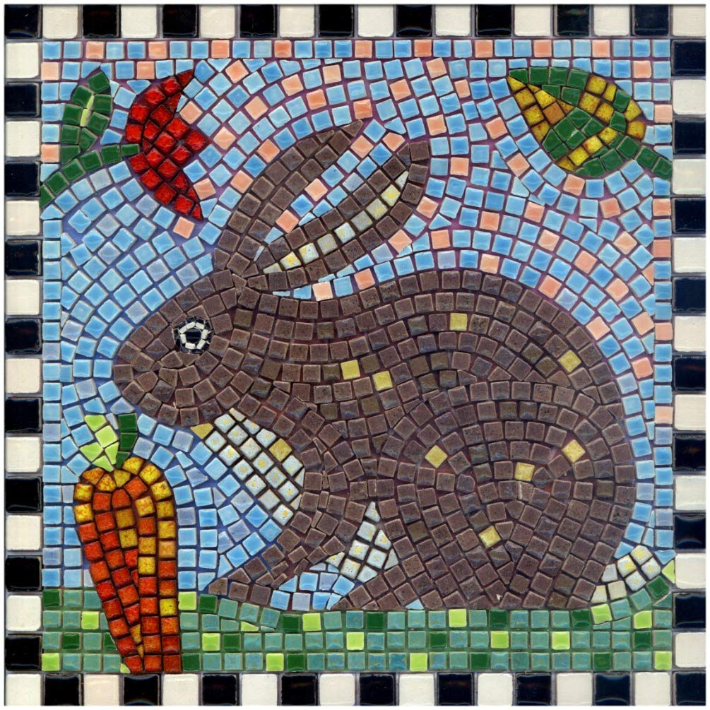 Kit de mosaïque carré 17,8 cm ou 20 cm Lapin