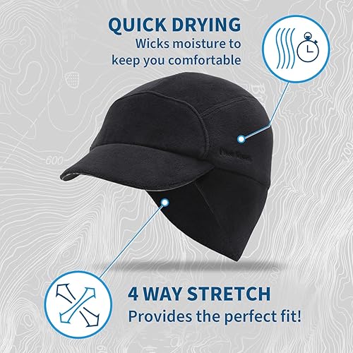 Miniatura 5 de TrailHeads - Gorro de lana compatible con coleta con calentador de oreja desplegable, el sombrero de aventura para mujer