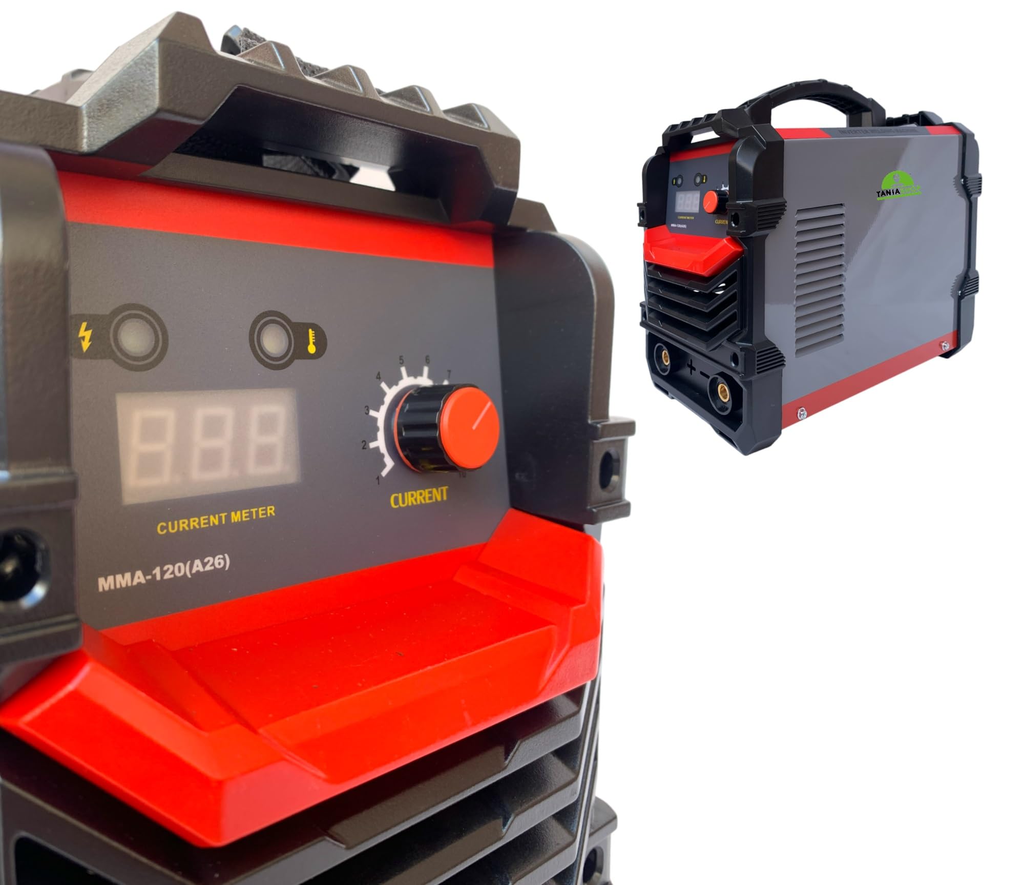 Saldatrice inverter ad Elettrodo 500 Ampere Con Ventilazione Saldatura ad Arco Display LCD Digitale Saldatrice Elettrica Portatile con Cavi e Maschera per Fabbro