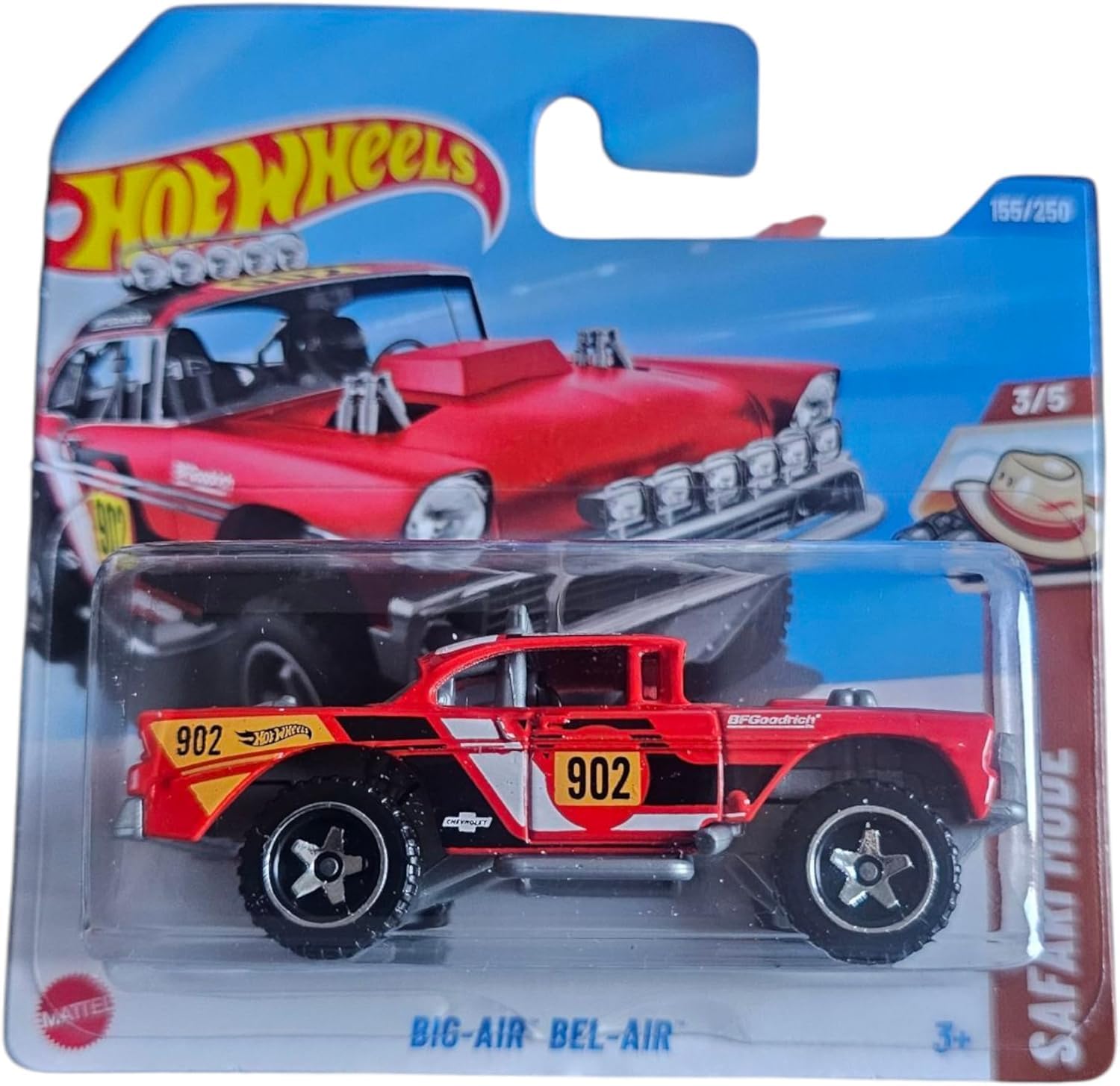 Hot Wheels - Big-Air Bel-Air - Safari Mode 3/5 - HYY89 - Short Card - Gasser - BFGoodrich - Mattel 2025-1:64