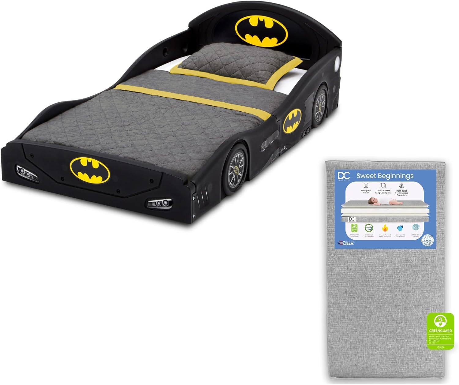 Cama para Niño Pequeño + Colchón de Cuna