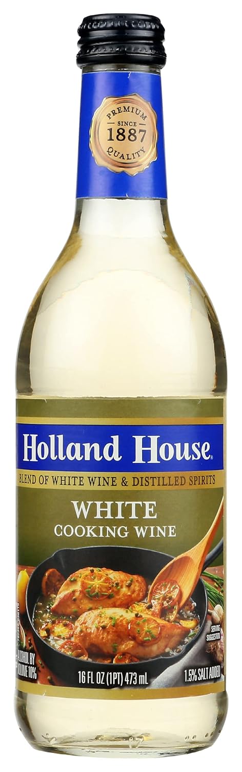 Holland House White Cooking Wine, 16 Ounce (Pack of 6)