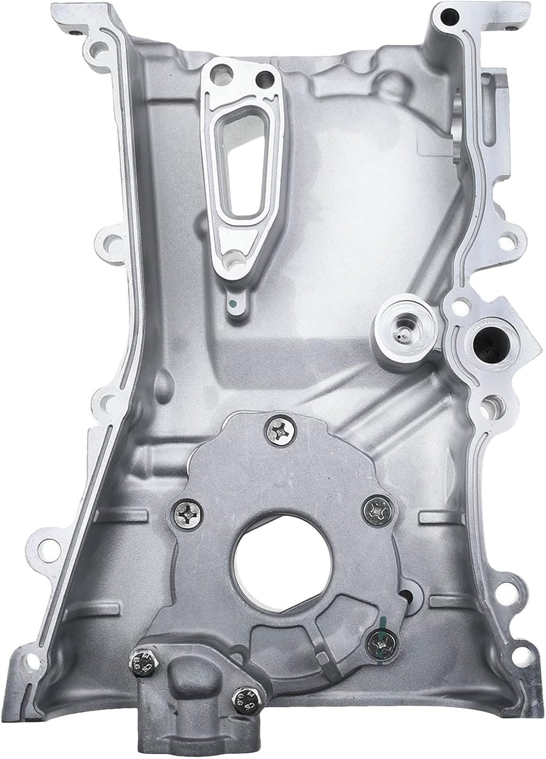 A-Premium Engine Timing Chain Cover with Oil Pump Compatible with Nissan Sentra 1995-1999 200SX 1995-1998 L4 1.6L DOHC GA16DE