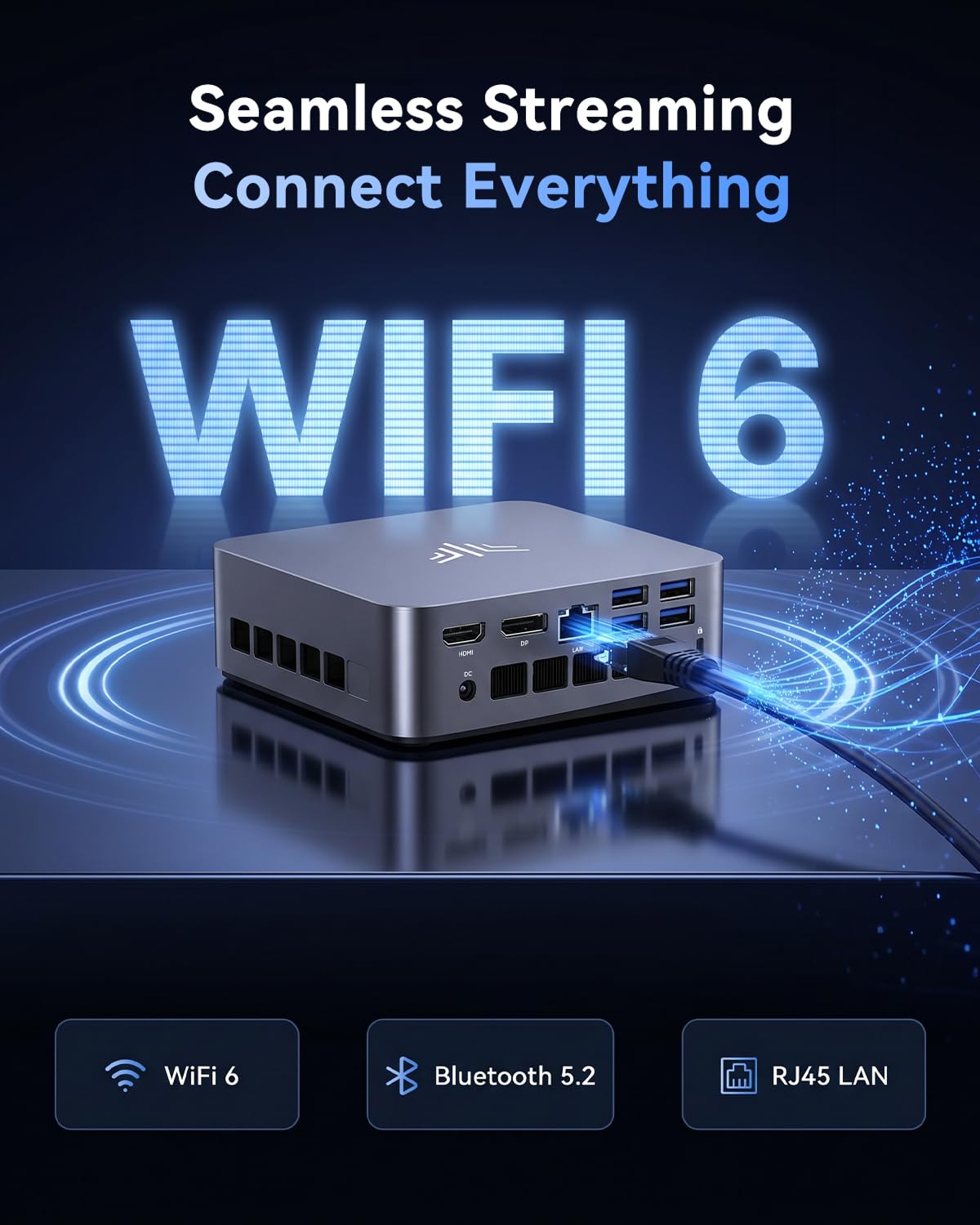 NiPoGi P3 Mini PC W-11 Pro, Ιntel Core i5-12500H, 12C/ 16T, bis zu 4,50 GHz | 16GB RAM 512GB M.2 NVMe SSD Mini Desktop Computer für Business/Büro/Schule, WiFi 6, Ιntel Iris Xe-Grafik, 4K Triple Display.