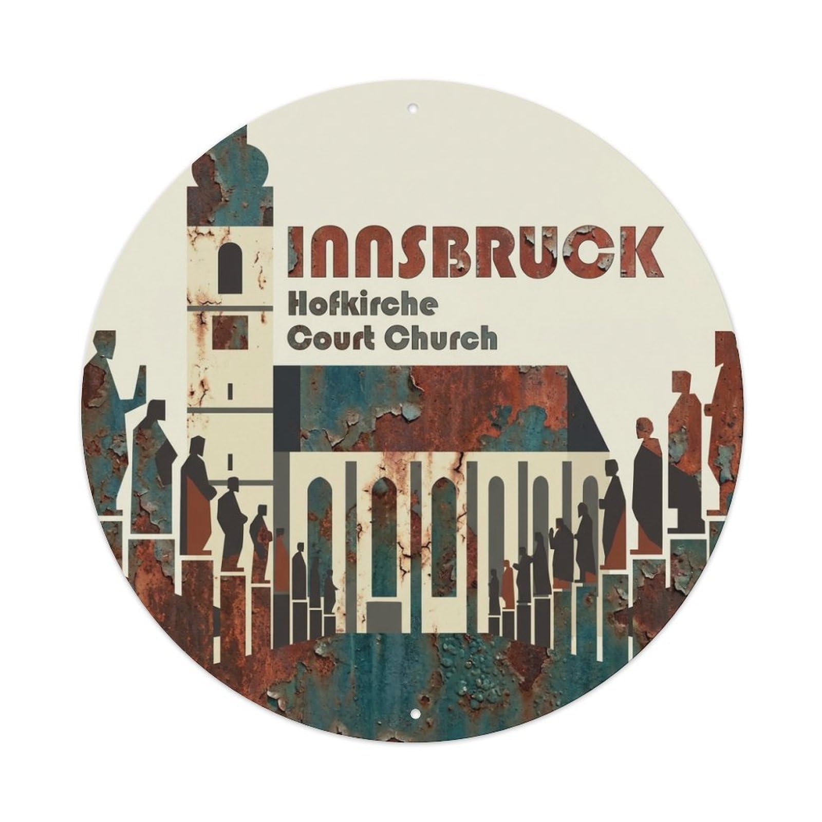 Innsbruck Tyrol Heritage Classic Travel Destination Metal Tin Sign