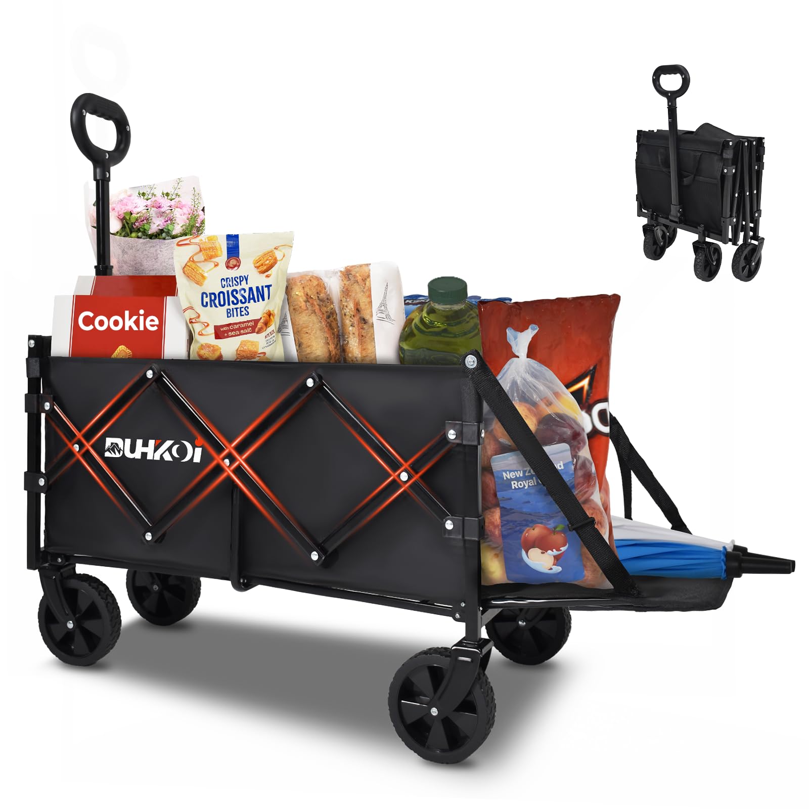 Amazon.co.jp: キャリーワゴン 後ろ開き 5.5kg軽量 耐荷重170kg