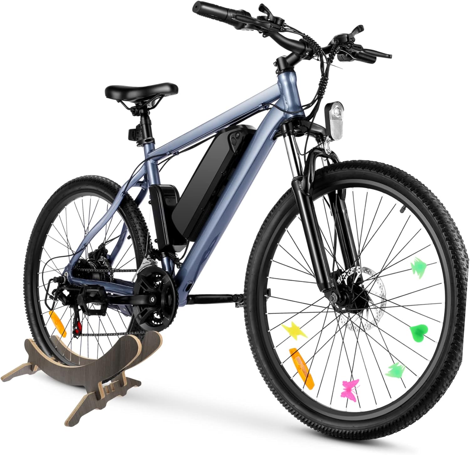 POPETPOP Bicycle Parking Rack Adjustable Kickstand for Mountain and Road Bikes Sturdy Steel Bracket Non-Slip Support for Bike Storage