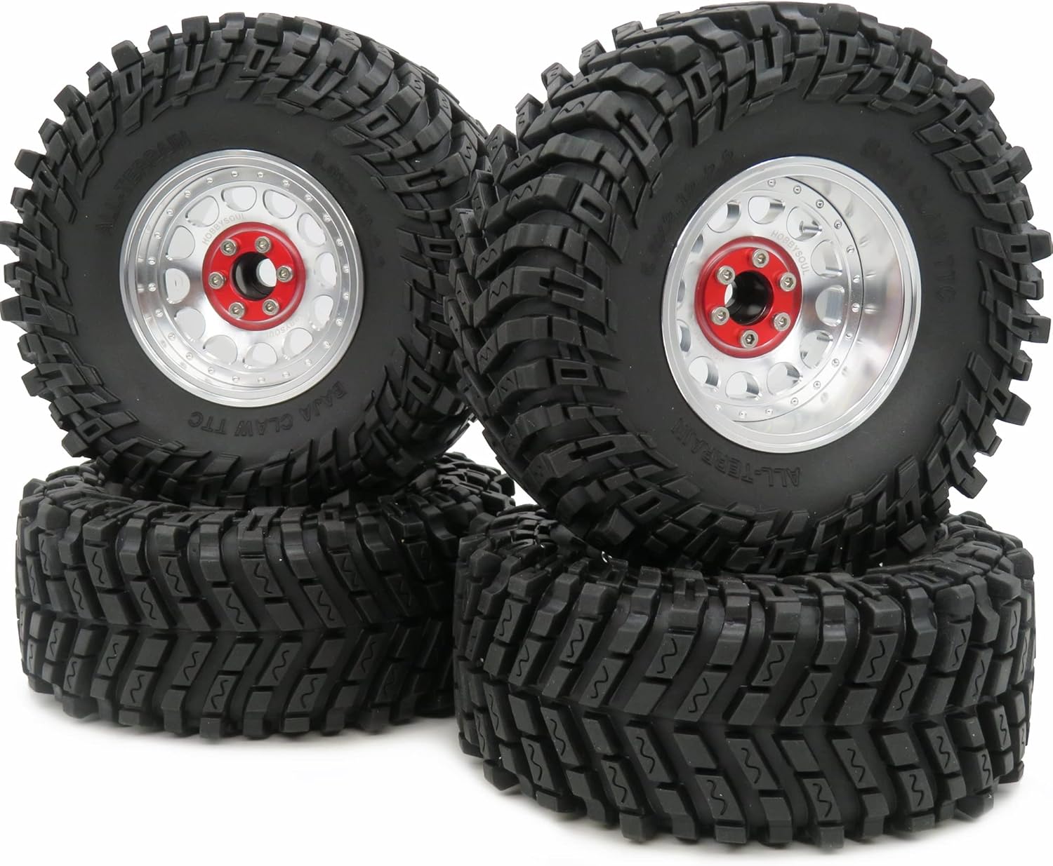 Amazon.com: HOBBYSOUL 2.2 Beadlock Wheels and Tires, RC Adjustable 4 ...