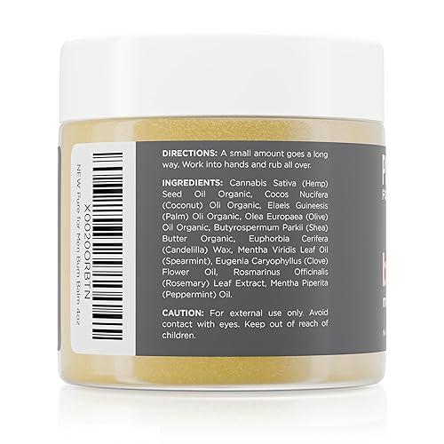 Miniatura 3 de Pure for Men Bum Balm | Loción cruda para hombres | Bálsamo desodorizante y hidratante de la piel multiusos, manteca de karité cruda, menta y clavo