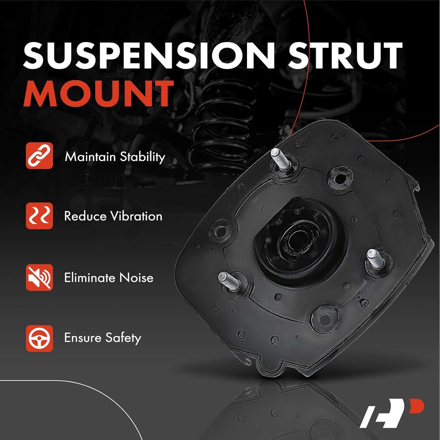 A-Premium Rear Left Suspension Strut Mount Compatible with Chevrolet Impala/Impala Limited Buick Lacrosse Century Pontiac Oldsmobile