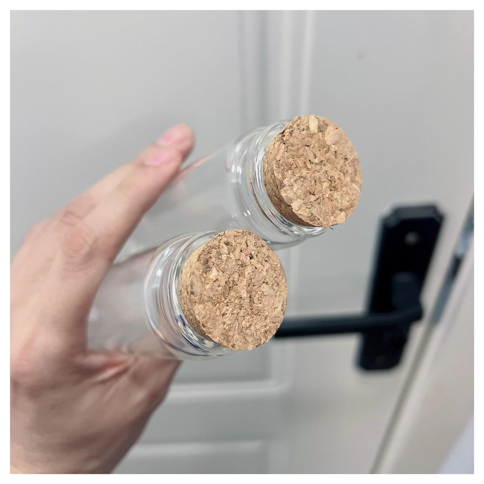EDVTK35 12 PCS 125ml Glass Bottle Stopper Storage 26×37×150mm Glass Jar Spice Cork Bottle Candy Containers Vials Test Tube Bottling