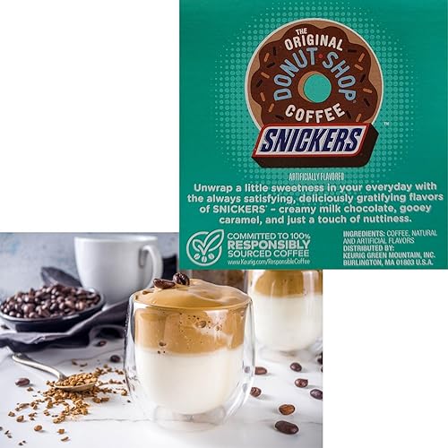 Miniatura 4 de Paquete de bebidas K-Cup de chocolate y caramelo con nuez de caramelo y caramelo con paño Brightest Place Clean Up y sabor original de Donut Shop