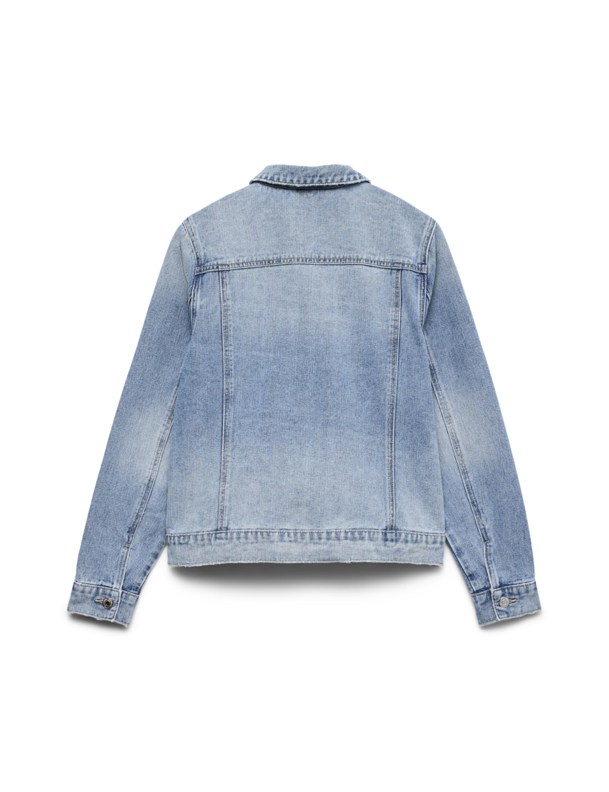 VERO MODA Vmzorica LS Denim Mix Noos-Chaqueta Vaquera, Mezclilla De Color Azul Claro, S para Mujer