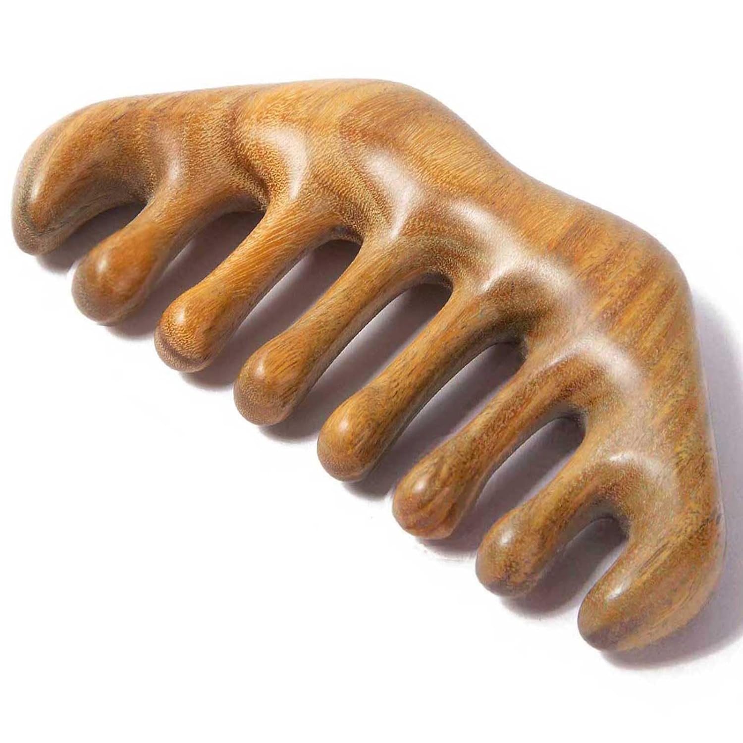 Amazon.com : Moreinday Wooden Massage Comb, Wooden Scalp Massager ...