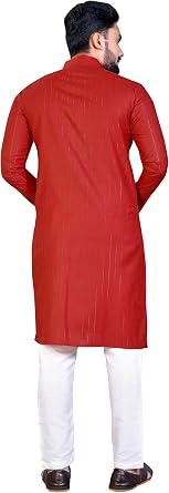 Cotton Men's Kurta Pajama Set, Mens wedding kurta, festival kurta,Designer Indian kurta pyjama set