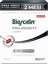 Bioscalin PRO•DENSITY Uomo, Integratore Alimentare per Capelli con Caffeina, Favorisce la Forza dei Capelli, Senza Glutine, Naturalmente senza Lattosio, Utilizzo 2 Mesi, 60 Compresse
