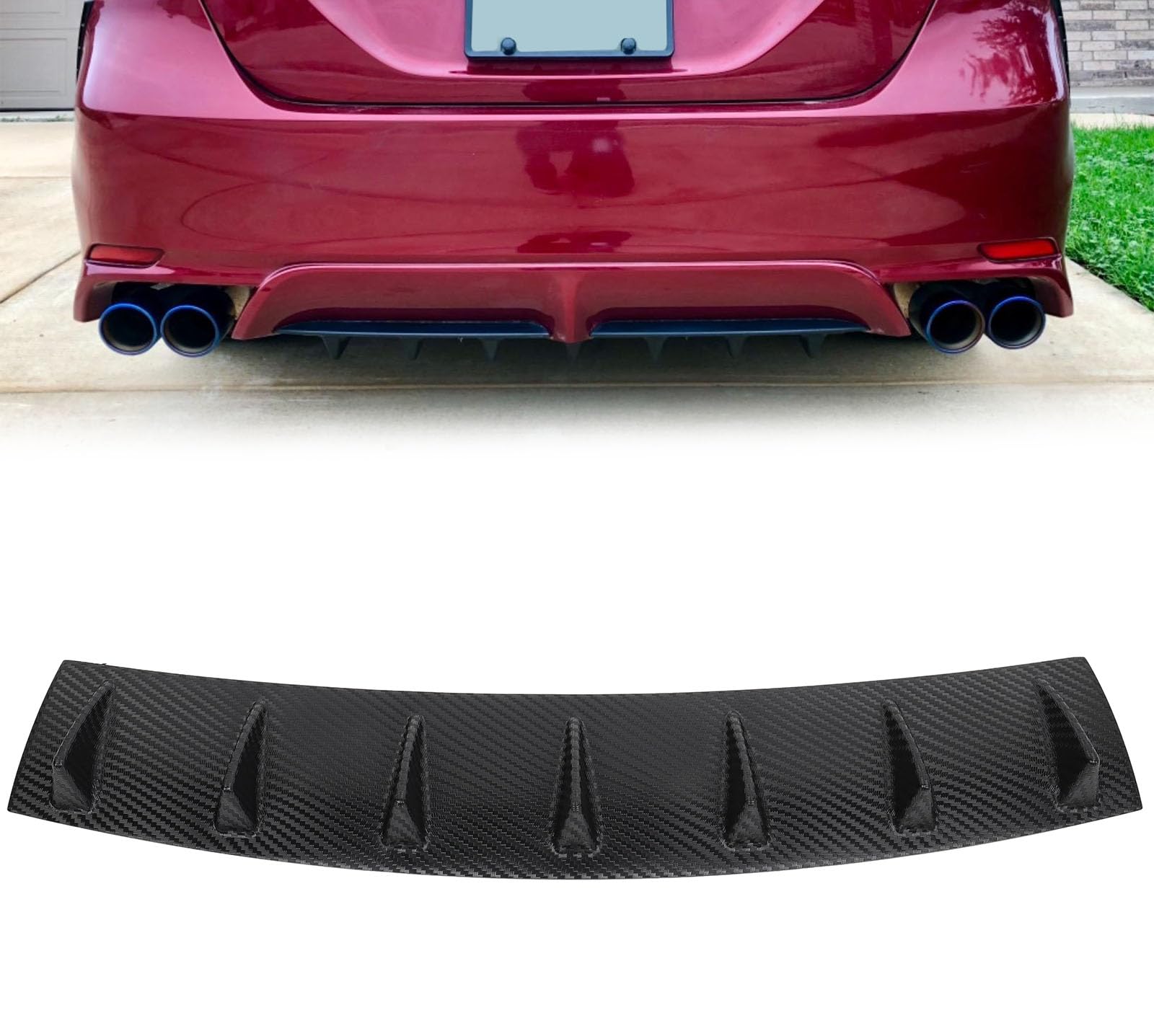 Triangle Bumber Aero Carbon Fiber Rear Car And Truck Spoilers And Wings Fashion ...