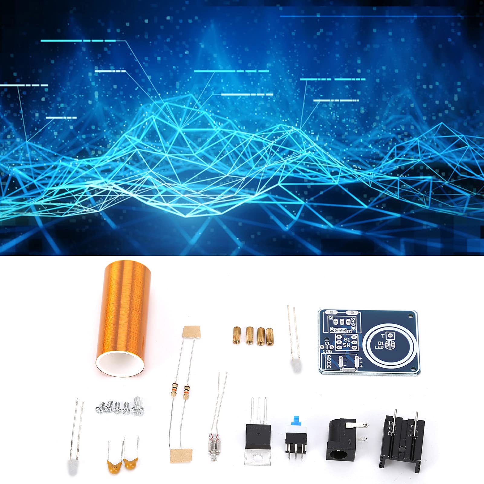 DIY Mini Coil Kit Magic Props DIY Electronics Spare Parts Air Light Technology Tool BD243