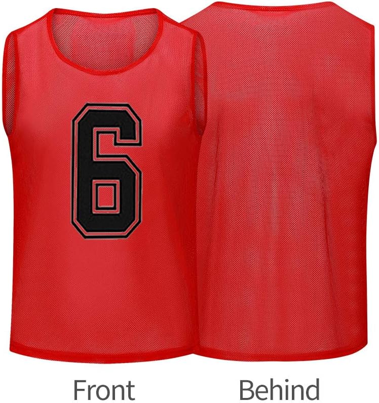 Basketball Jersey，Pinnies Adult，Scrimmage Vests for Kids Soccer Training Equipment