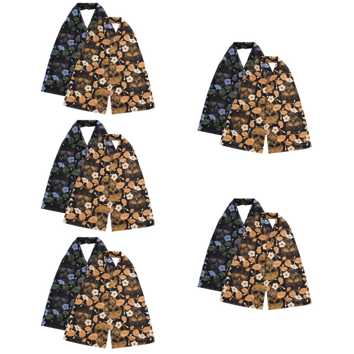 OSALADI 10 Pièces Bavoir Adulte Écharpe de Table en Polyester Fermeture Pression et Couverture Complète, Bavoir Réutilisable pour Personnes Âgées et Repas en Toute Élégance