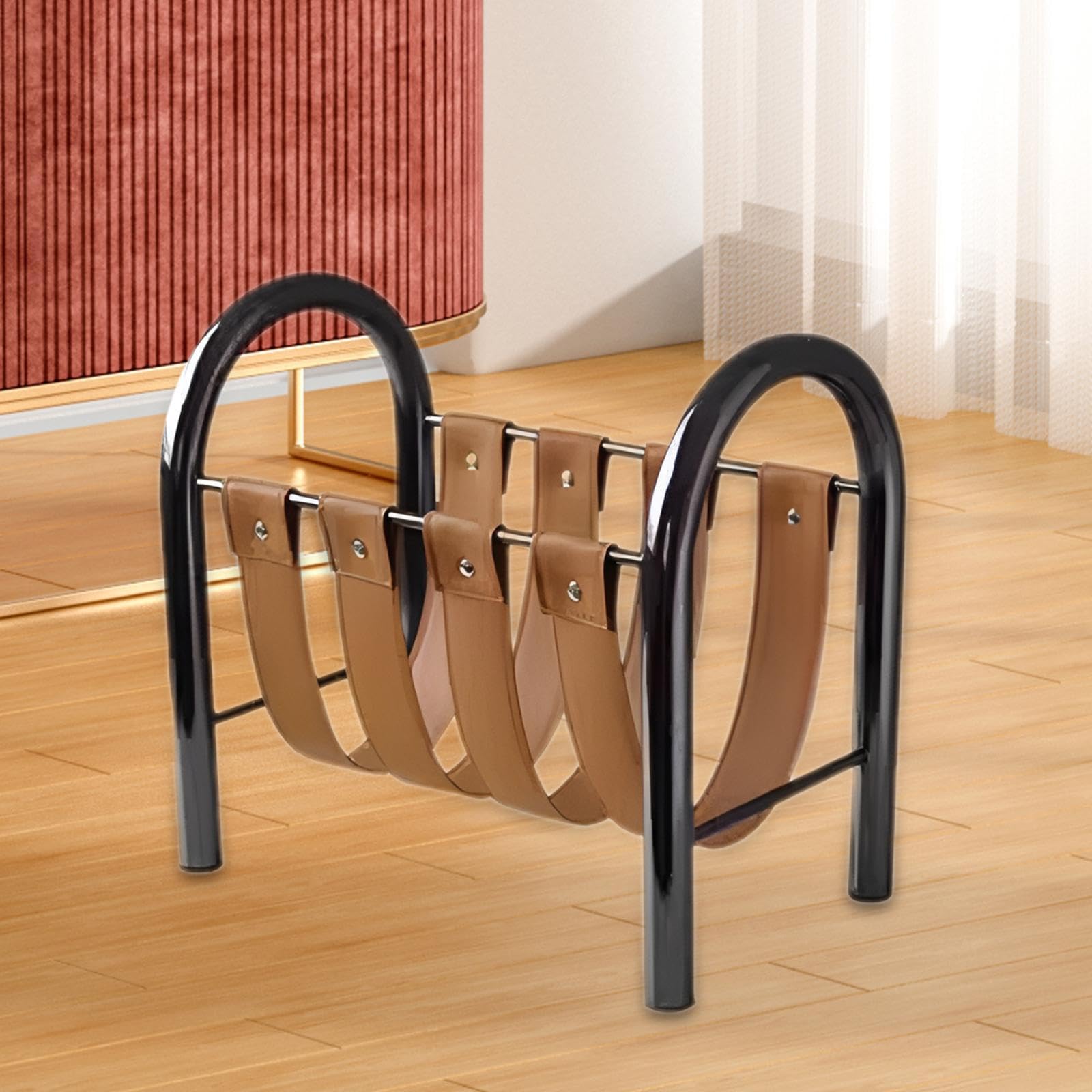 Espositore Riviste Fityle | Cestino Intrecciato PE | Con Maniglia | Per Casa E Ufficio - Foto 8