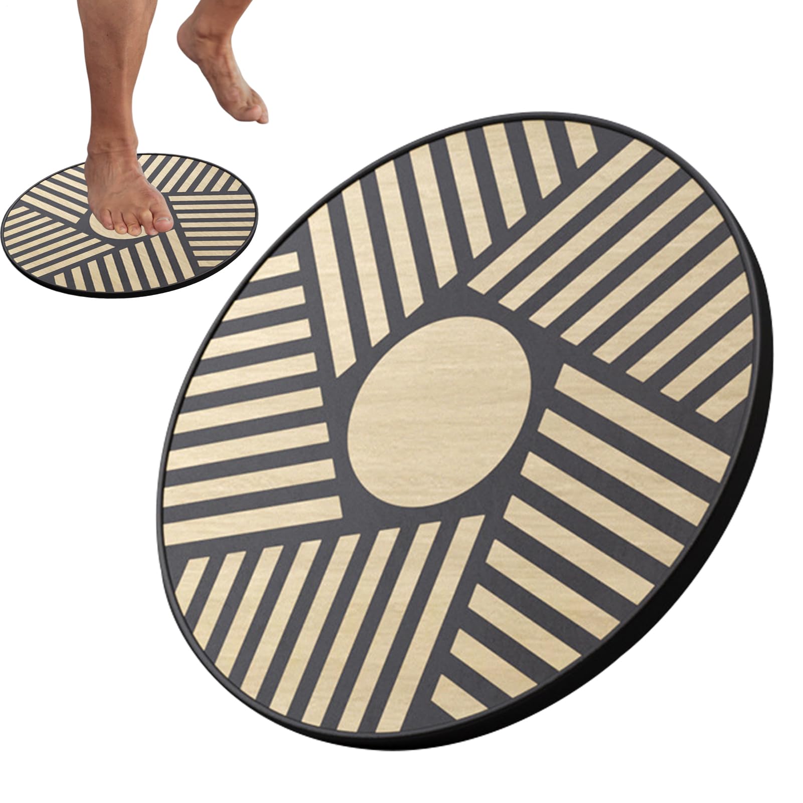 Tavola Instabile per Equilibrio Tavole in Legno Naturale per Rinforzo | Attrezzatura Antiscivolo per Esercizi Sensoriali per Adulti e Anziani