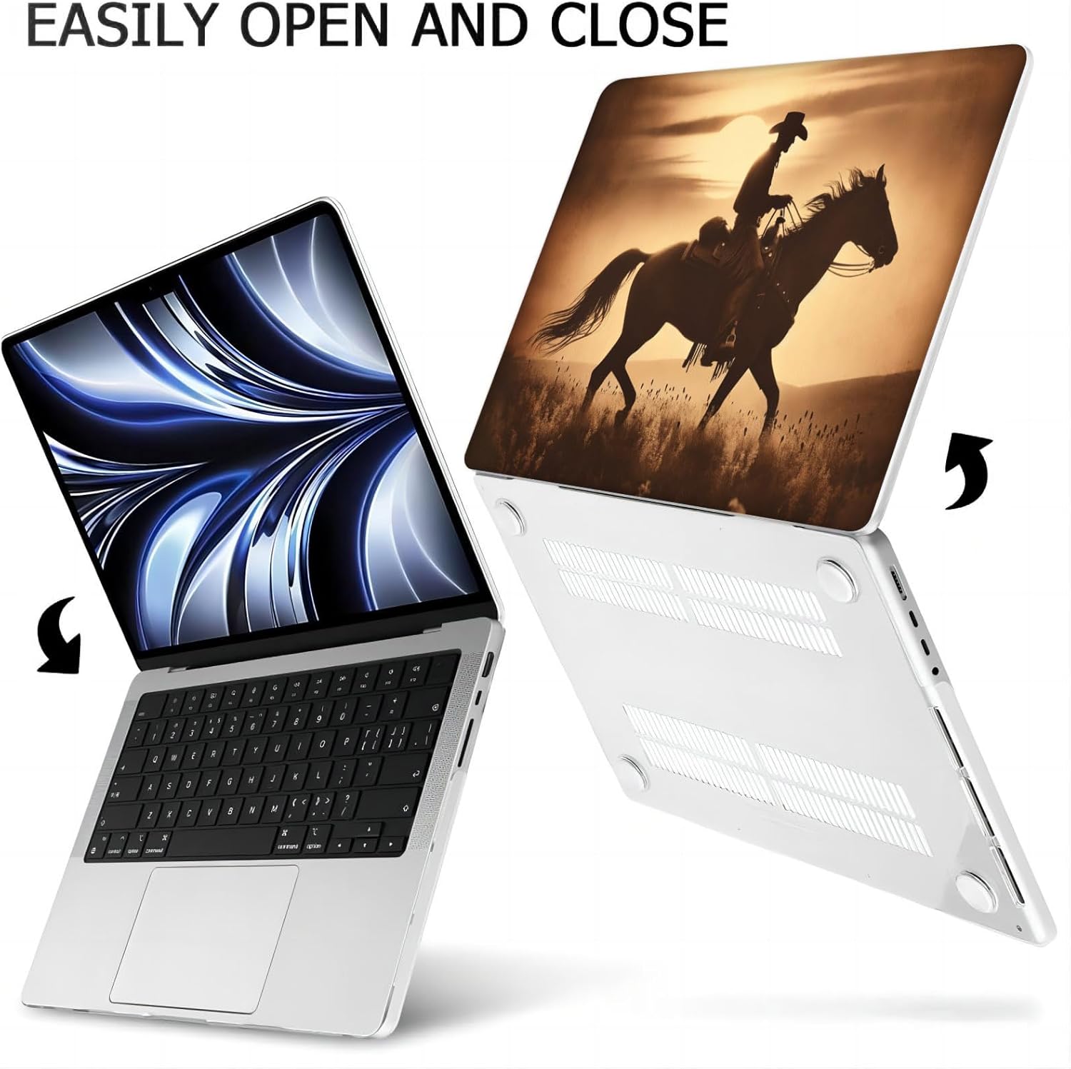 Compatible with MacBook Neo 13-inch, Hard Shell Case with Keyboard Cover and Screen Protector (A3404 A18 Pro chip, 2026 Release) - Cowboy MC24135