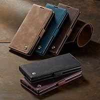 Vista 9 de Funda tipo cartera para Samsung Galaxy Note 10, con soporte magnético, funda protectora de piel sintética, estilo retro, con ranuras para tarjetas
