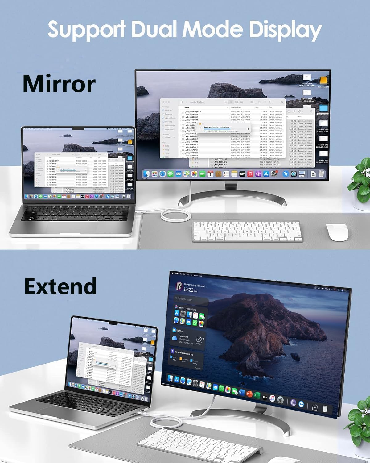 [MFi Certified] USB C to HDMI 8K@60Hz Braided Cable with 100W PD Fast Charging Port, 6FT Type C to HDMI Adapter Cord for iPhone 17/16/15, MacBook Pro/Air, iPad Pro to TV Projector Monitor