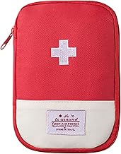 Portable Travel First Aid Kit, Mini Medicine Cabinet, Empty Medical Bag, Red