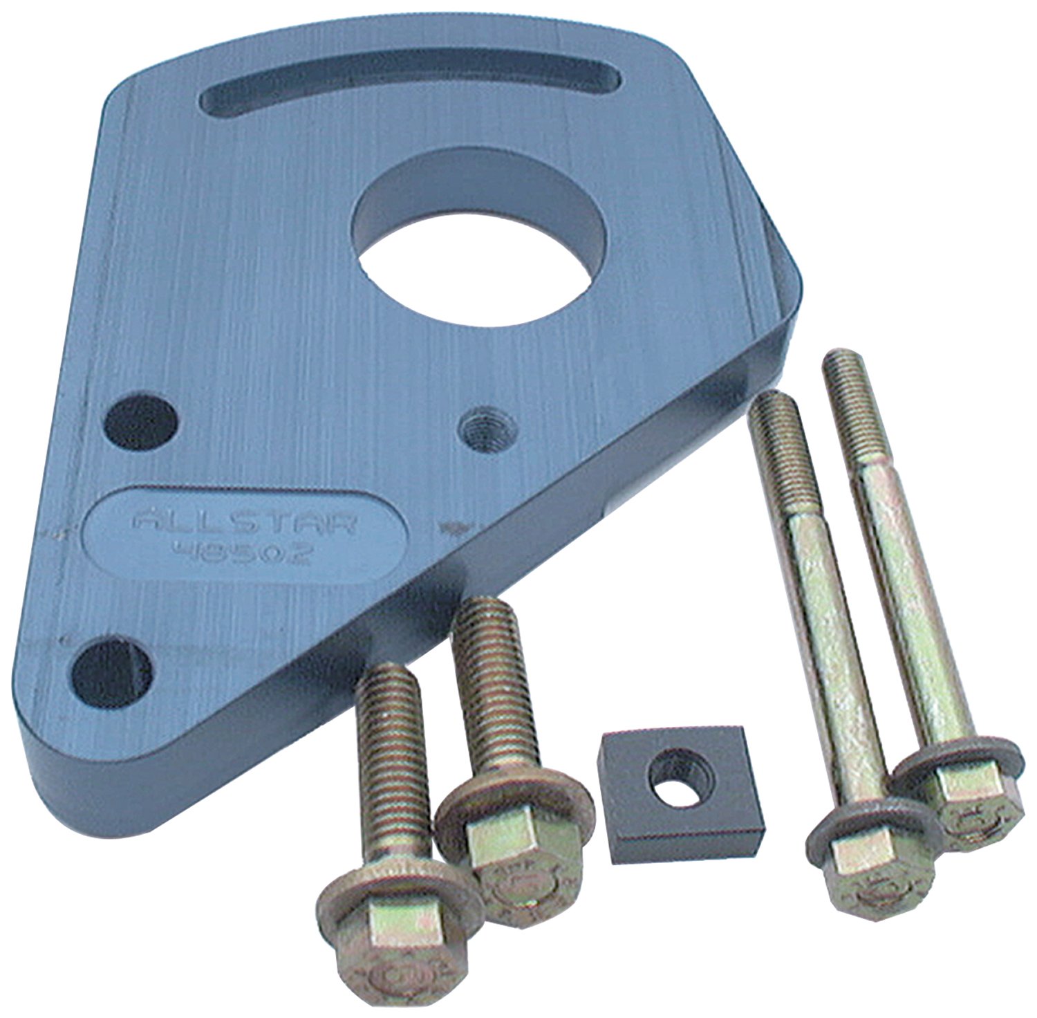 Allstar Performance Allstar ALL48502 Blue Anodized Aluminum Block Mount Power Steering Pump Bracket Kit for Small Block Chevy