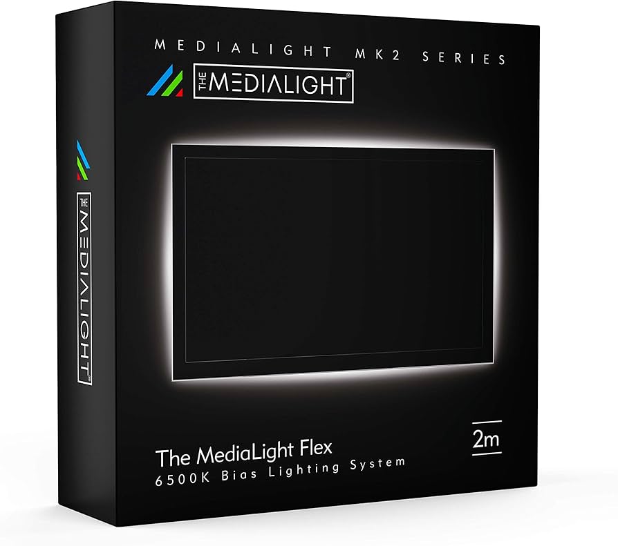 MediaLight Mk2 Flex バイアス照明（4m） MediaLight Mk2 Flex 6500K CRI 98 Bias Lighting - 2 metros | Amazon