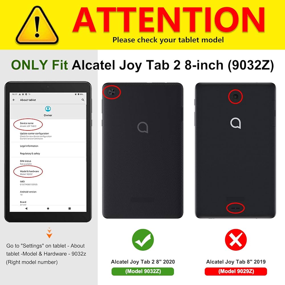Amazon.com: Fintie Case for for Alcatel Joy Tab 2 Tablet 8