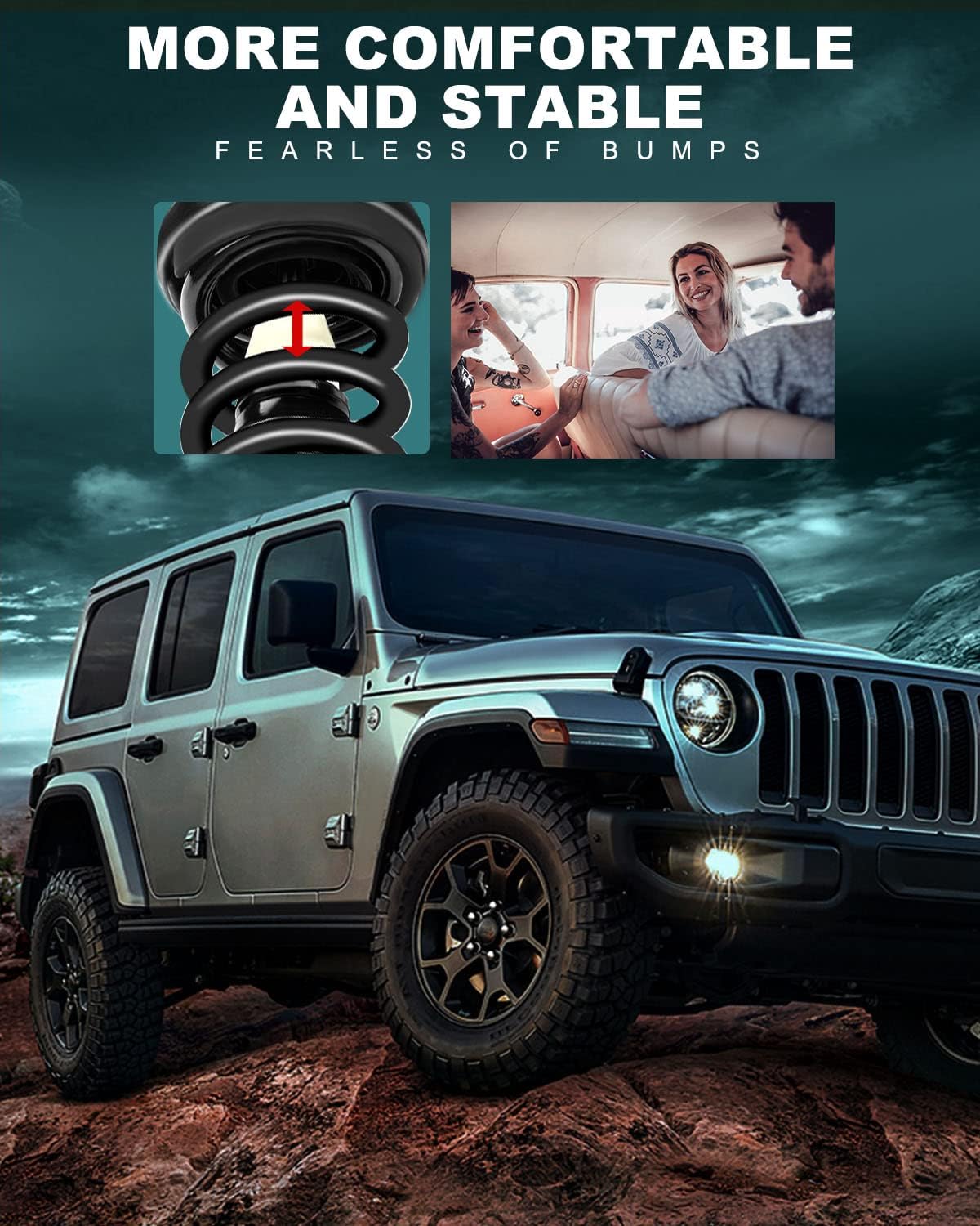 AUTOMUTO RWD Strut Spring Assembly Front Pair Shock Absorber Fit 2004-2008 for Ford F-150,2006-2008 for Lincoln Mark LT Replace for 171362-2pc Kit