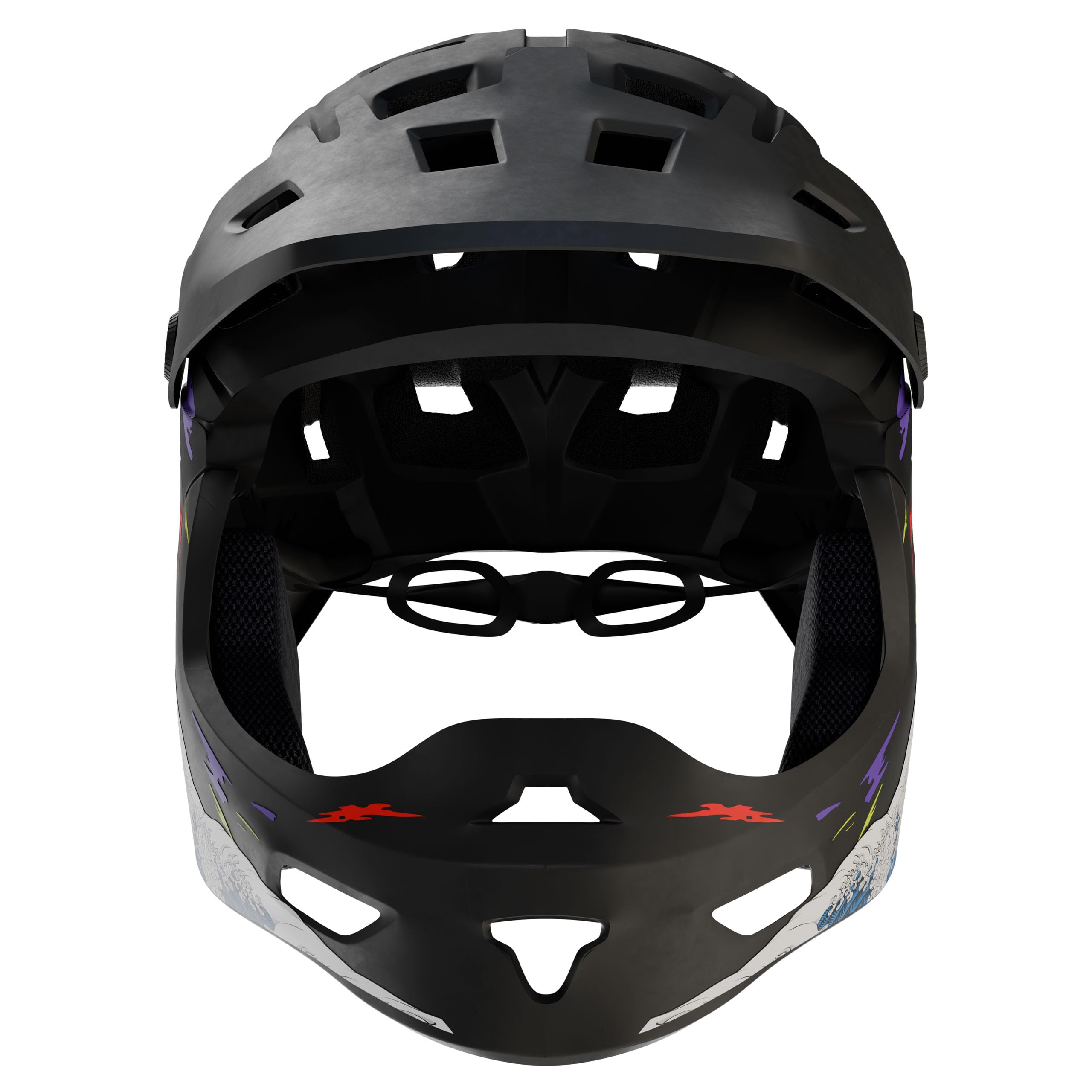 Kamikaze Ronin Wave Integralhelm Schwarz – Schutzhelm für Radfahren, Scooterfahren, Inlineskaten und Skateboarden, leicht, komfortabel und robust, Größen S, M und L