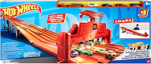 Carrera de 6 carriles Hot Wheels Super