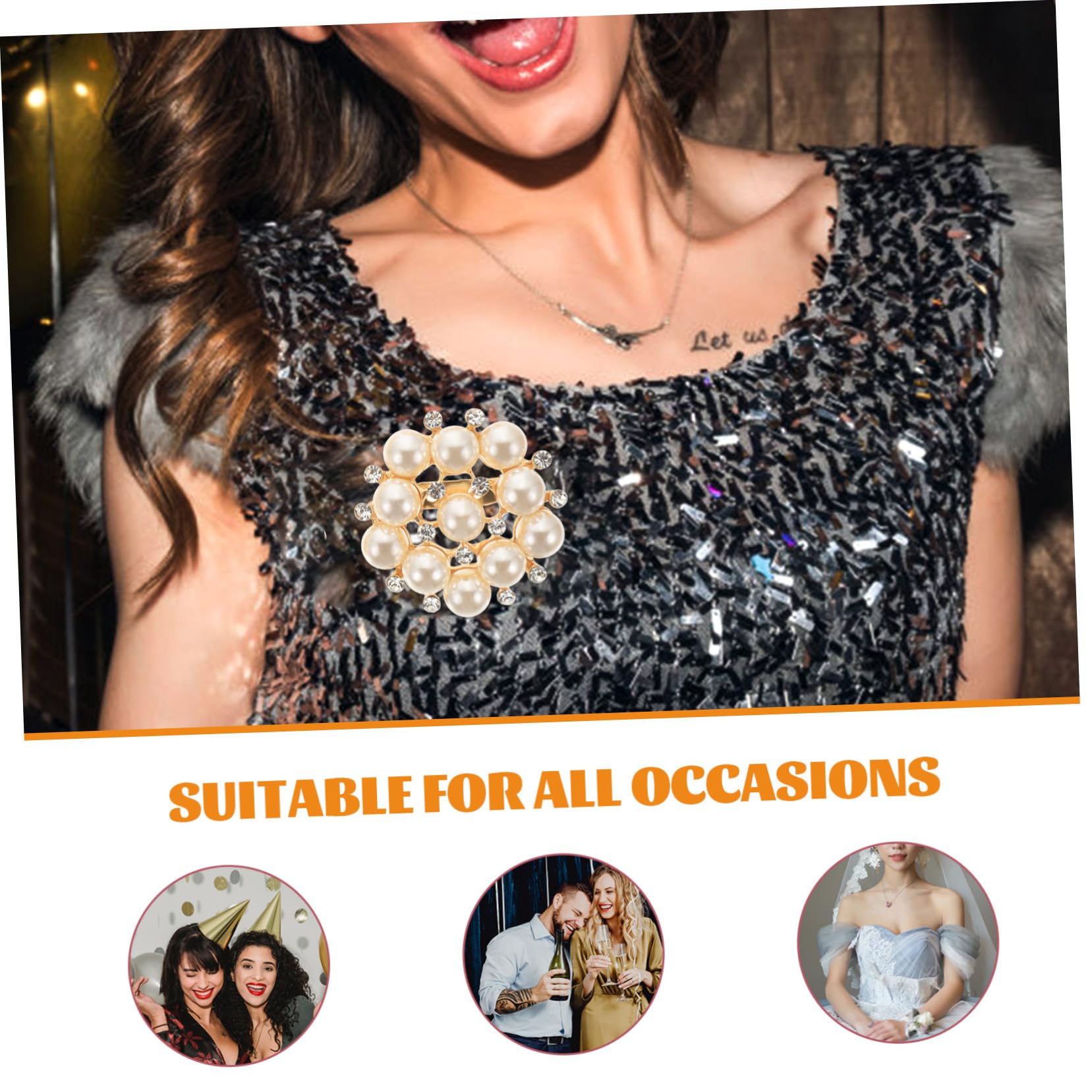 Abaodam 18pezzi Spille Decorative Perle Imitazione Da Eleganti Per Matrimonio Cerimonie e Abbigliamento Quotidiano Design Per Donne e Ragazze Facile Da Abbinare Giacche e Vestiti