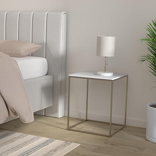Miniatura 144 de SIMPLIHOME Preston - Mesa auxiliar de metal industrial moderna de 22 pulgadas de ancho en cobre antiguo, totalmente montada para la sala de estar y