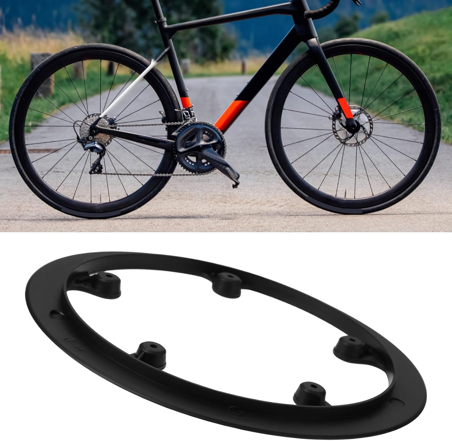 2Pcs 5-Hole 40 Teeth Bike Chain Guard Chain Guide Frame Wrap Protector