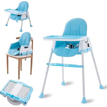 Amazon.com : Baby High Chair, 5 in 1 Convertible Infant Baby Feeding ...