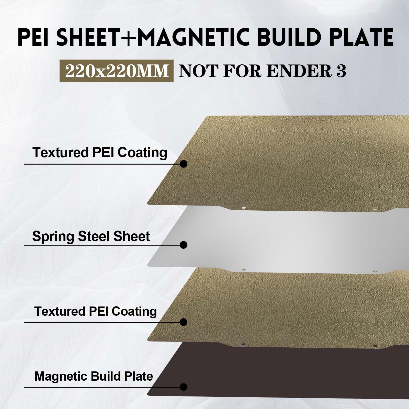 Piastra Magnetica 220x220mm Per Stampanti 3D - Compatibile Con Anet A8, Wanhao I3, MK2 - Foto 4