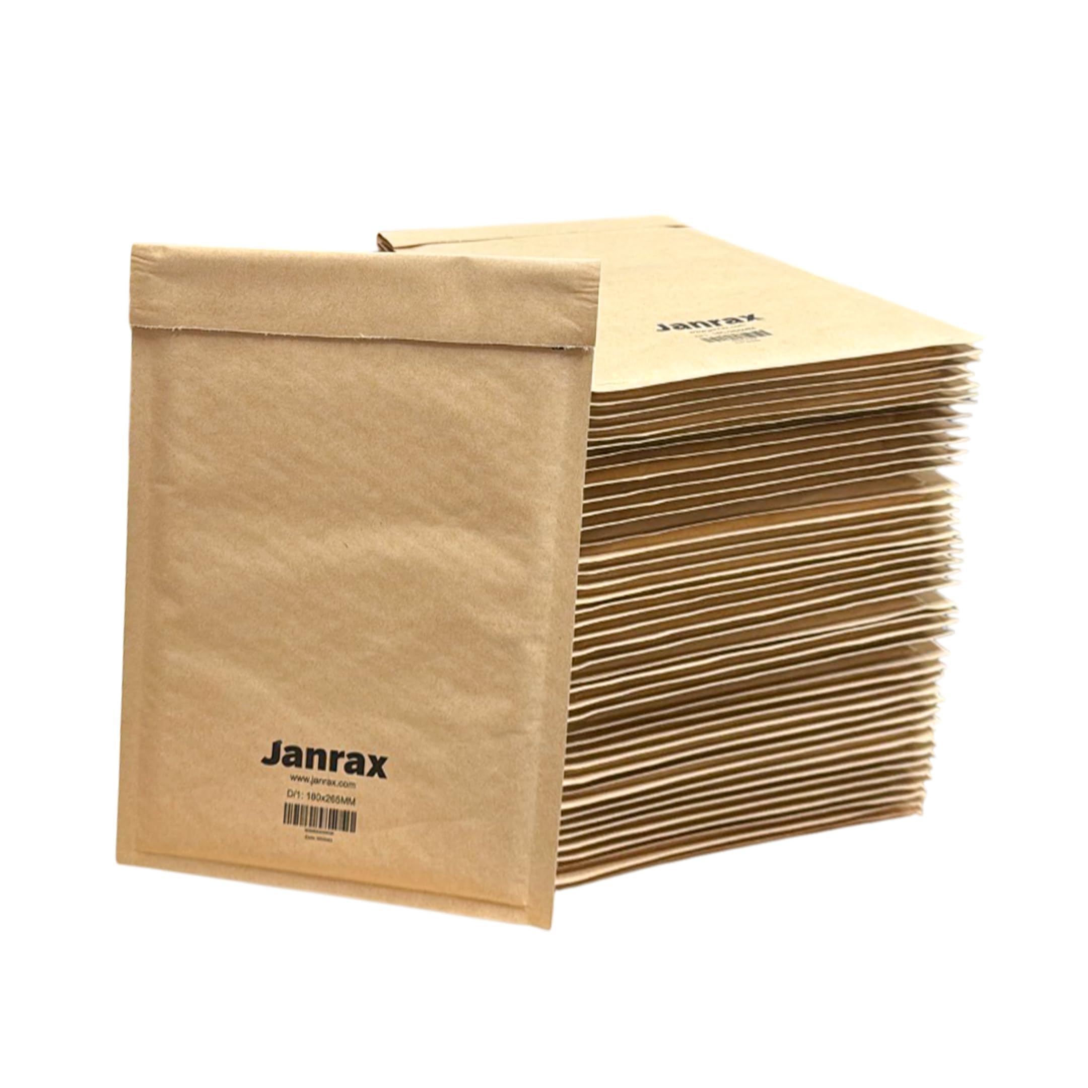 Pack of 50 Bubble Lined Size 1/D Padded Brown Postal Envelopes by Janrax